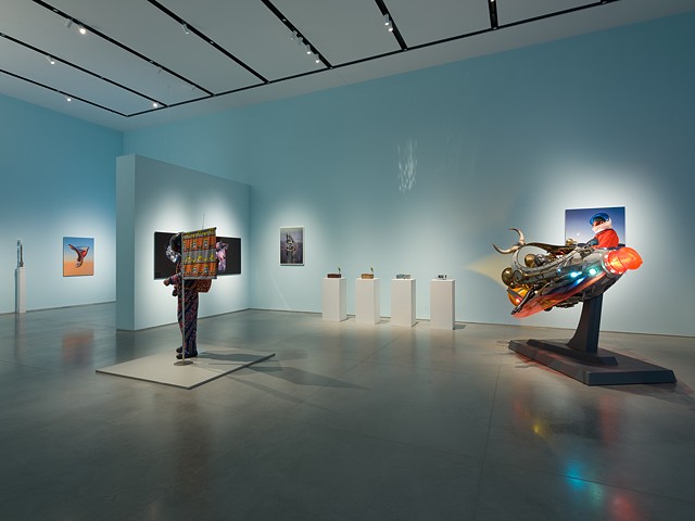 Installation views of Utopian Imagination at Ford Foundation Gallery. All images by Sebastian Bach for FFG