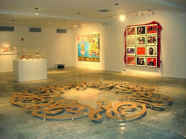 Installation view of Exploding the Lotus