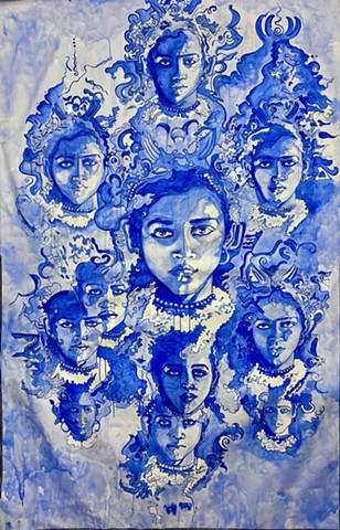 Seema as Blue Tara in the time of the Parables 