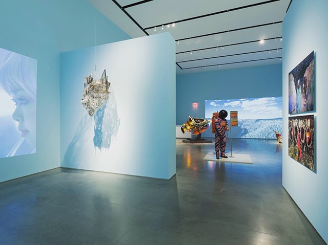 Installation views of Utopian Imagination at Ford Foundation Gallery. All images by Sebastian Bach for FFG