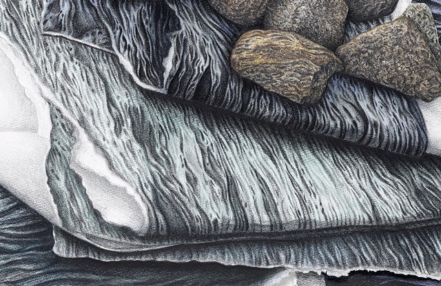Detail from: Folded Waters (Atlantic/ Pacific)