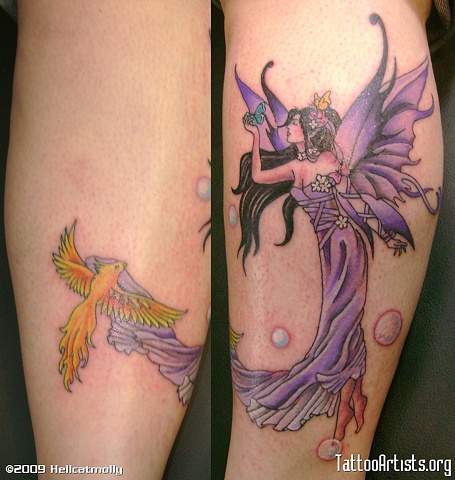 Fairy and phoenix