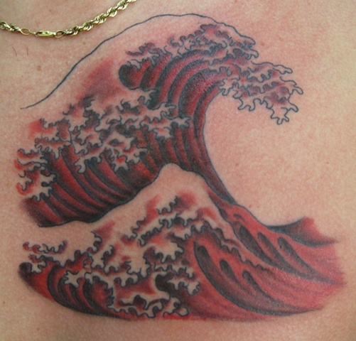 hokusai red wave