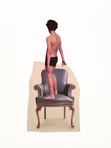 brian zimmerman, bryan, art, sculpture, las vegas, st. louis, webster, collage, chairs, boy in chair