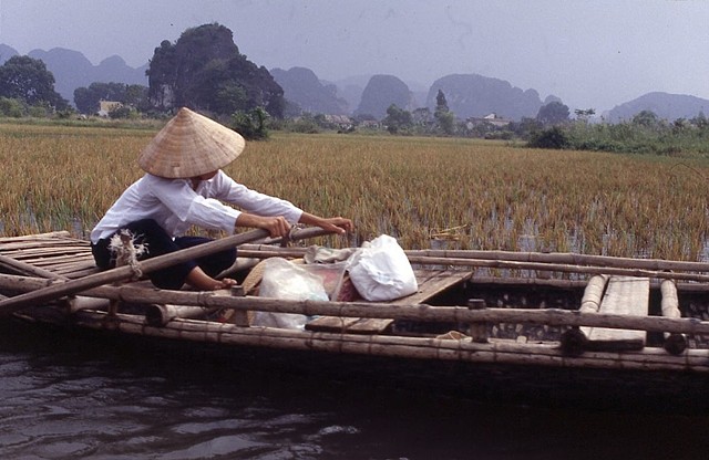 Vietnamese Woman on Boat
