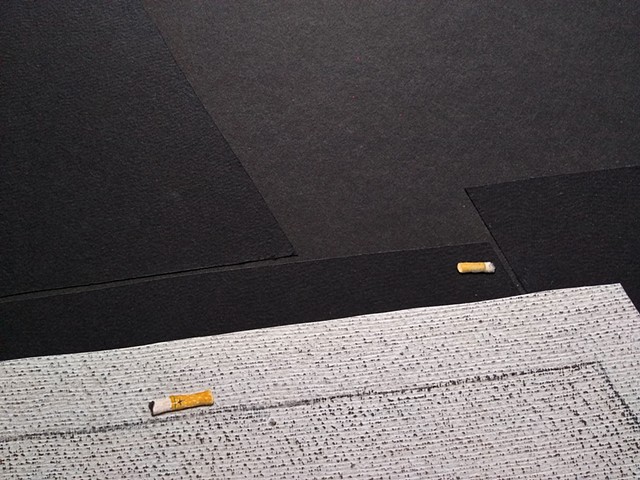 Untitled Sidewalkscape (Cigarette Butts), (detail)
