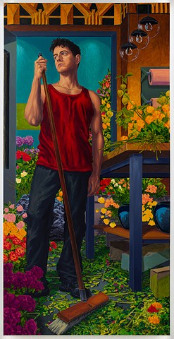 Boy with a Broom (Midtown Florist)