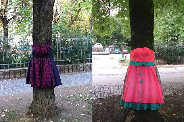 Tree Dress
Park Tabor, Ljubljana Oct - December 2011

Tree Dress on left is titled "Ann Lovett"

Tree Dress on right is titled "Simone De Beauvoir"

