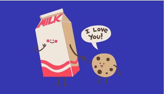 Cookie Loves Milk Original Artwork by Jess Fink