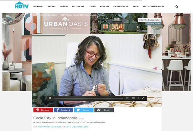 Katrina Is featured in the HGTV Indianapolis Urban Oasis 2021: Around the Area promotion