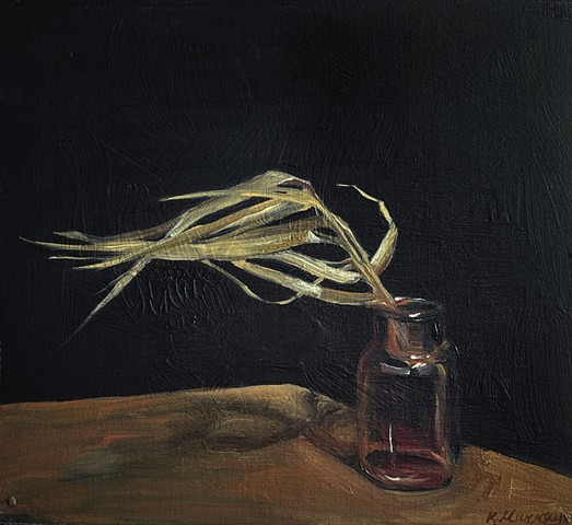 The Far Field, Oil on panel with muslin