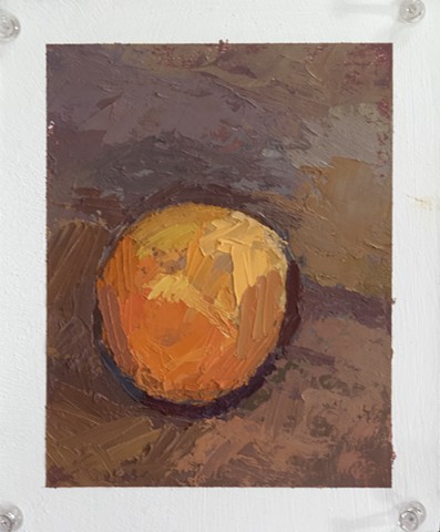 Orange Oil on Paper 8 x 5  2015
