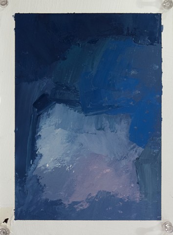 Night Cloud Oil on Paper 10 x 8 2015