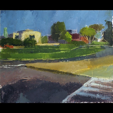 Christopher Dolan, Landscape, Painting, Oil on Paper, 2011, Washington,Christopher Dolan, Chris Dolan, Landscape, Oil on Paper, Painting DC
