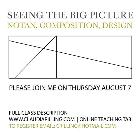 Registration for "Seeing The Big Picture" on August 7