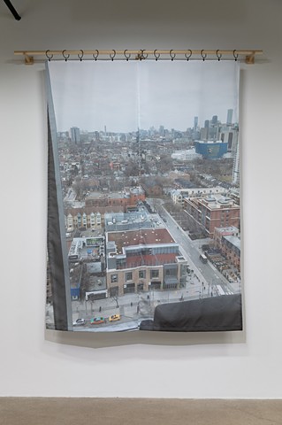 Curtain with view of Allied REIT