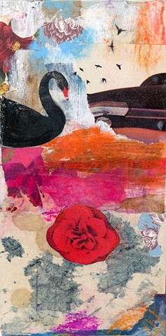 Angela Petsis; Encaustic mixed media; encaustic collage; encaustic; encaustic painting; collage; mixed media painting; mixed media artist; nature art; encaustic art