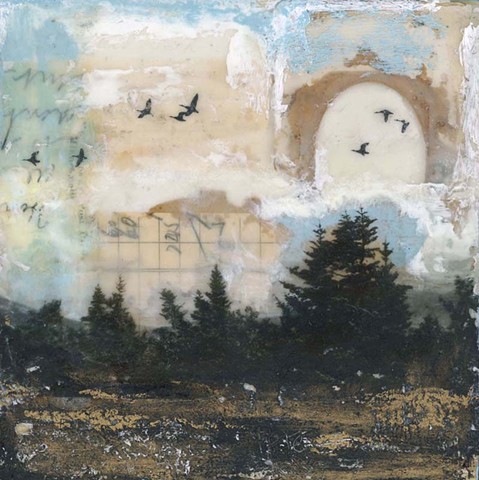 Angela Petsis; Encaustic painting; encaustic art; encaustic mixed media; Art; mixed media; nature art; mixed media art; collage