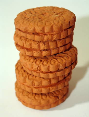 Terracotta Cookie Stack (detail)
