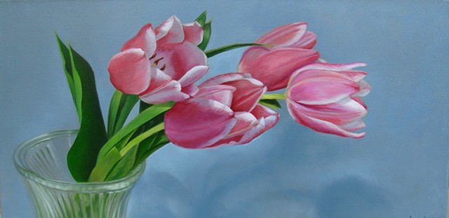 Leaning Tulips