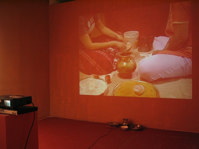 Untitled (hands) Video installation view