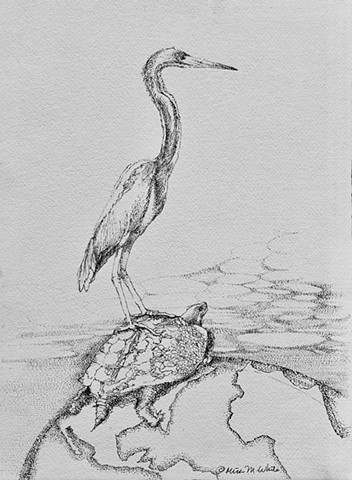 Heron and friend