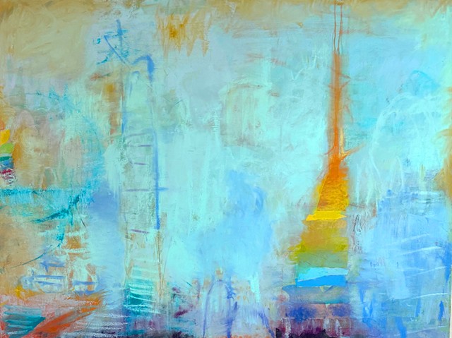 Dreamy, abstract, gestural, atmospheric