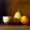 Cup, Pear, Lemon