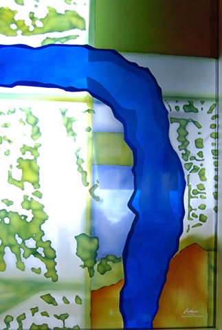 Public Art at the Boise Watershed Boise Idaho, Derix Art Glass