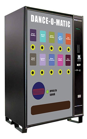 Dance-o-matic Vending machine sketch