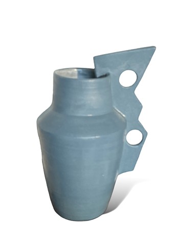 Blue Construction Vase