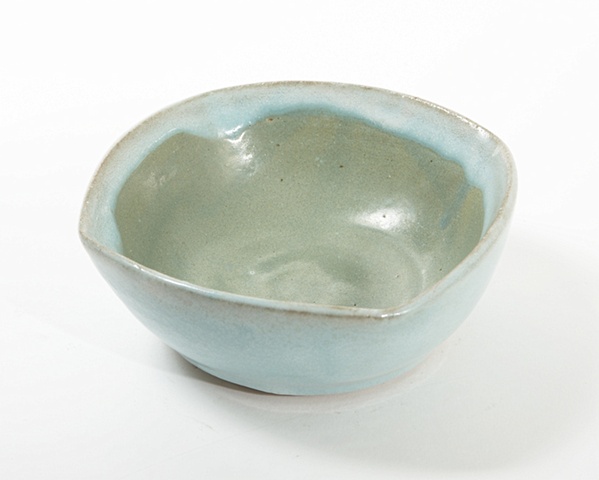 Light blue square bowl