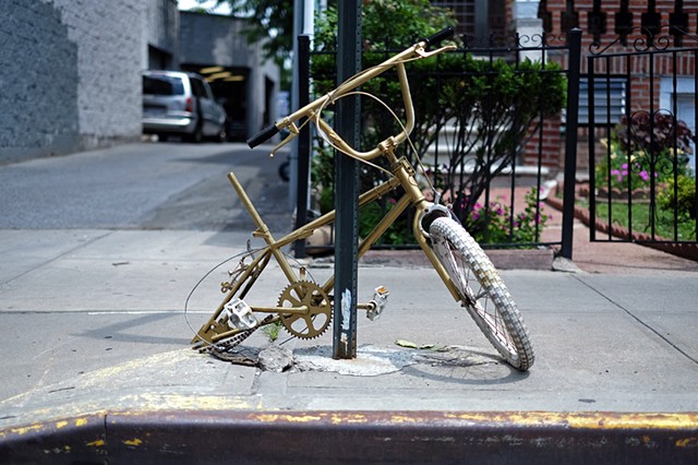 Gold Bicycle