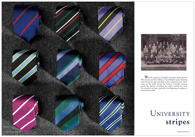 2010 Ben Silver Regimental Tie collection catalog