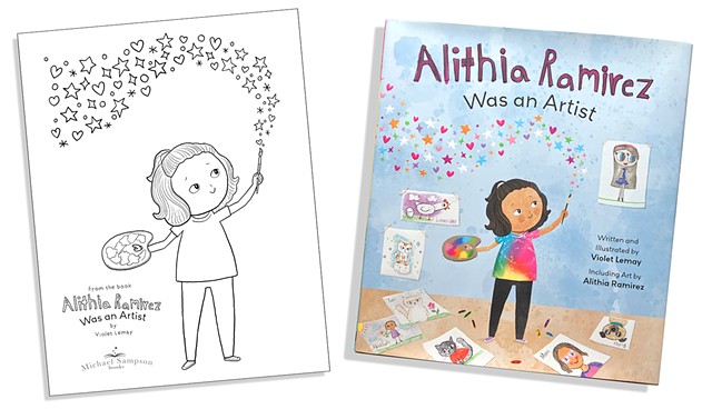 "Alithia Ramirez Was an Artist" Coloring Sheet