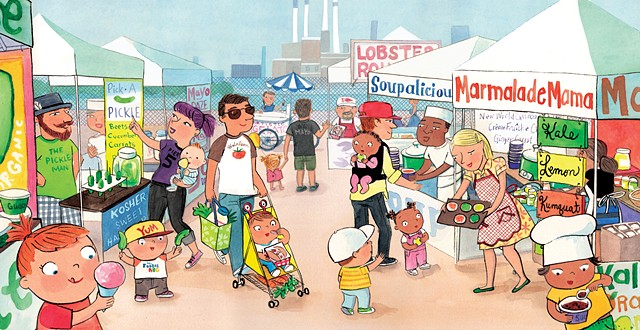 Violet Lemay, children's book illustrator, Brooklyn Baby, farmer's market