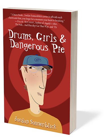 Violet Lemay, Book Cover Illustration, Jordan Sonnenblick, Drums, Girls & Dangerous Pie, Drums, Girls & Dangerous Pie first edition