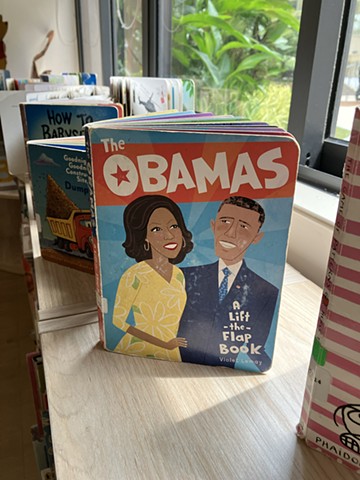 Violet Lemay, The Obamas: A Lift-the-Flap Book, school library, library book