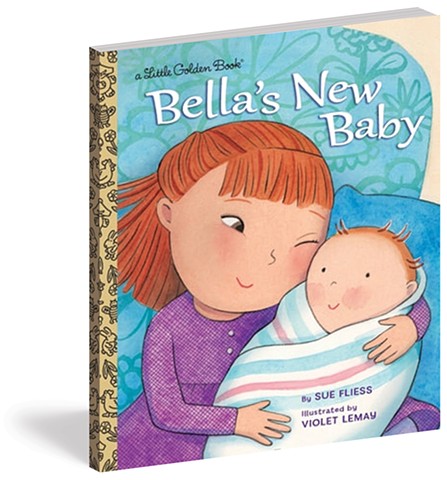 Bella's New Baby, Sue Fleiss, Violet Lemay, new sibling, Golden Book, picture book