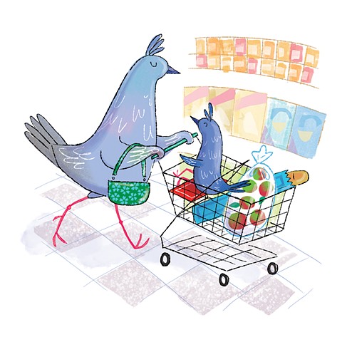 Violet Lemay, children's book illustrator, art for children, birds