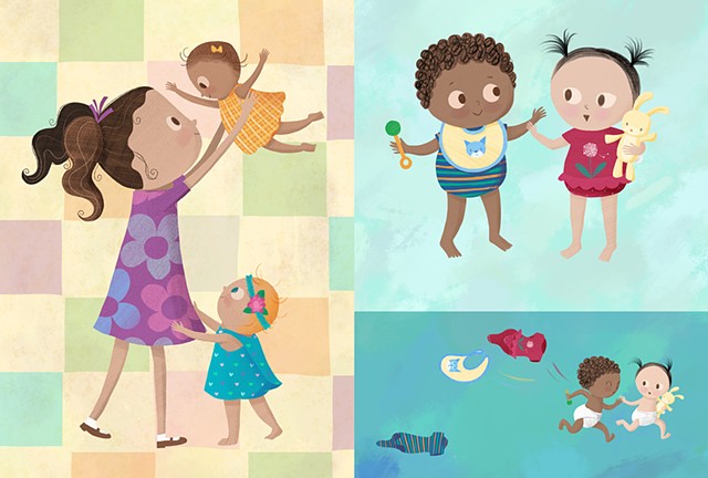 Violet Lemay, A Maker of Dresses, illustration, illustrator, picturebook