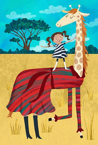 Violet Lemay, A Maker of Dresses, illustration, illustrator, picturebook