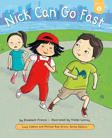 Violet Lemay, children's book illustrator, picture book illustrator, Nick Can Go Fast