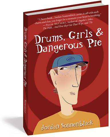 Violet Lemay, Book Cover Illustration, Jordan Sonnenblick, Drums, Girls & Dangerous Pie, Drums, Girls & Dangerous Pie first edition