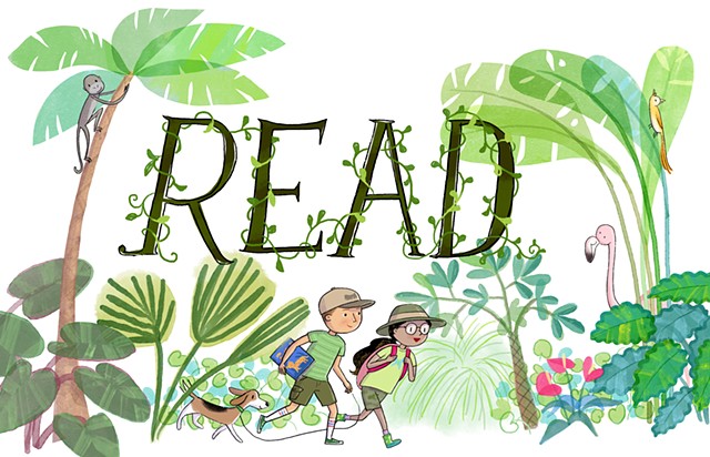 Violet Lemay, children's book illustrator, jungle adventure, kidlitart