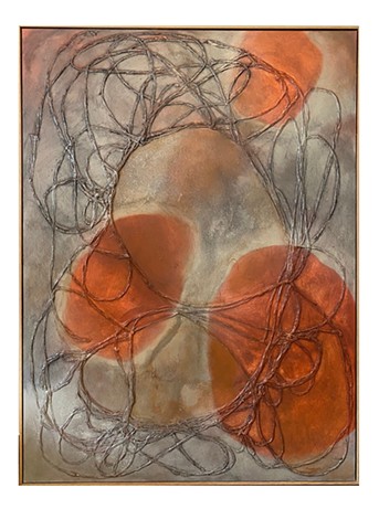 Imprints Silk Earth Painting