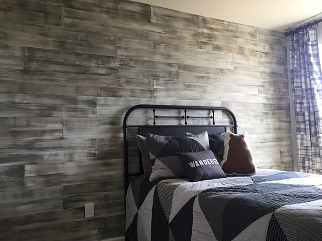 Wood Plank Accent Wall