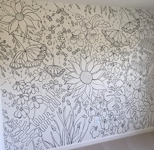 Coloring Book Wall