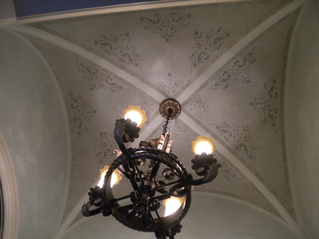 Stenciled ceiling