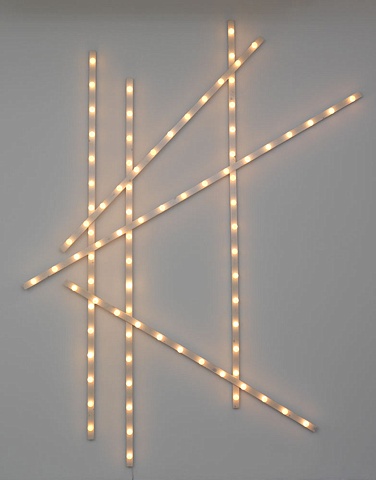 Installation light bars by Marc Swanson The Tenth of Always show Richard Gray Gallery Chicago